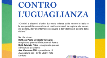 Convegno “I DELITTI CONTRO L’UGUAGLIANZA” in diretta su Zoom il 22 Febbraio 2020 alle 18