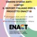 CRIMINI D’ODIO ANTI LGBTQI+: CONVEGNO DI PRESENTAZIONE DEL REPORT ITALIANO